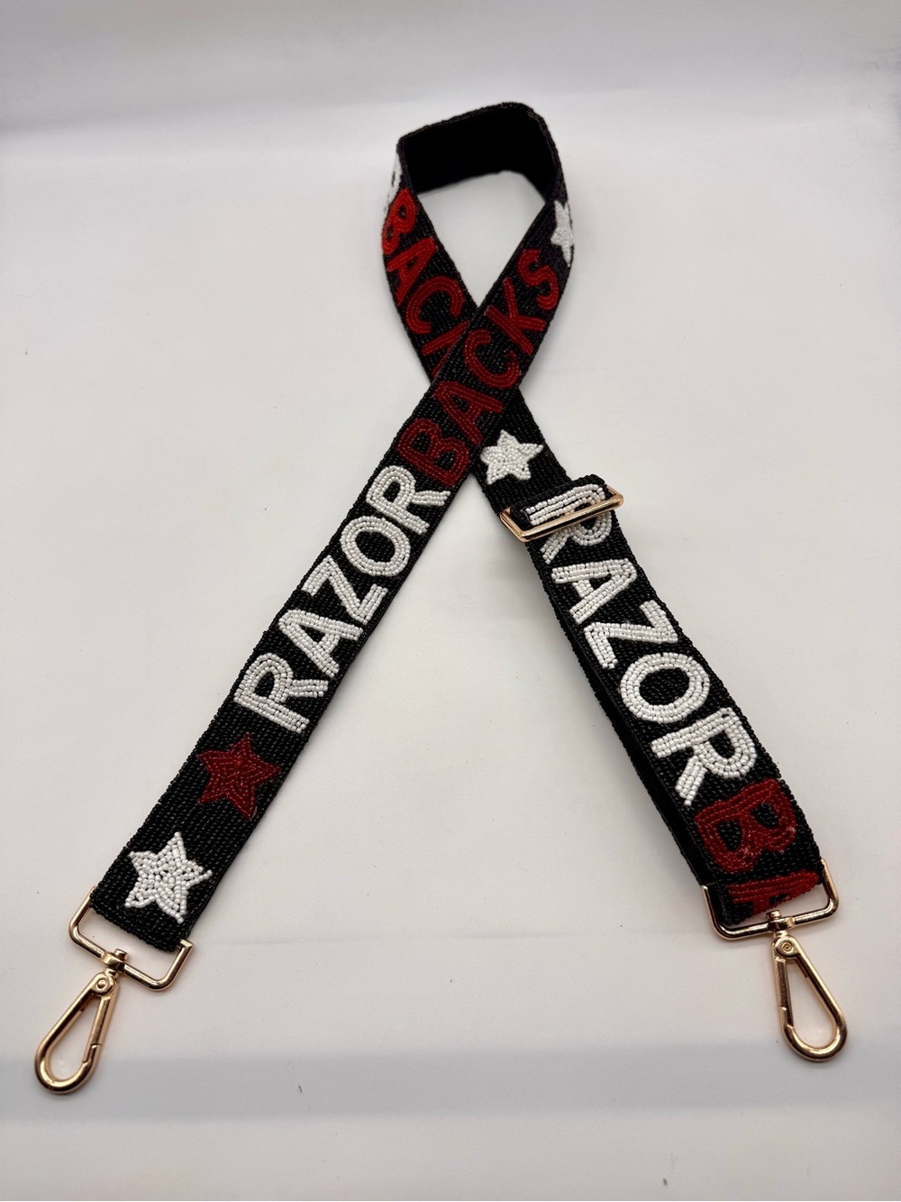Arkansas Razorback adjustable handmade beaded strap - Picture 4 of 5